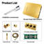 Barletta Thermostatic Gold Touch Panel Controlled LED Musical Rainfall Waterfall Shower System
