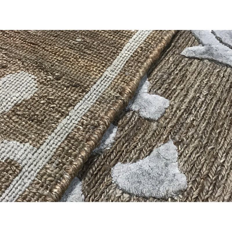 Himalayan Floral Area Rug in Sand
