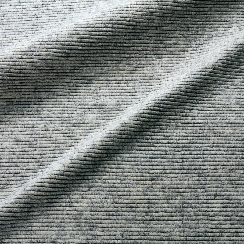 Tapis blanc / gris à rayures nouées à la main Jaipur Living Alpine , Rectangle de 5 pi x 8 pi
