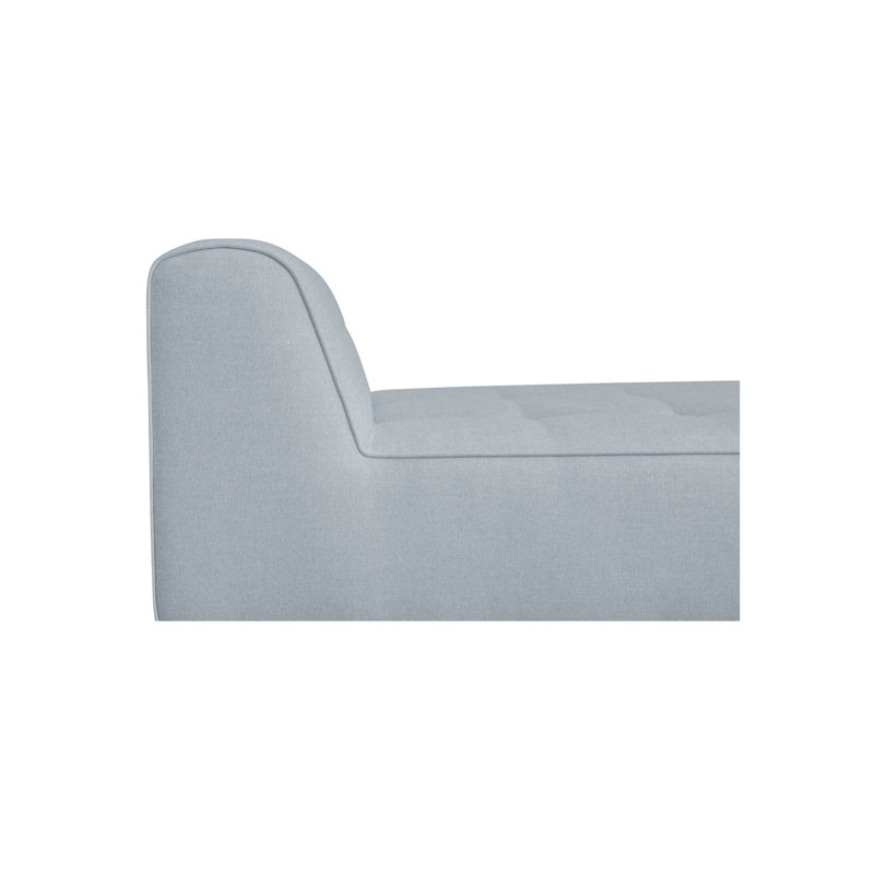 Chaise longue d'extérieur Remora bleu pâle, Bleu clair, polyester