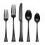 Portola Satin Black 20-Piece Flatware Set