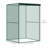 4' x 4' Crop Cage, Plant Protector with Zipper Door, Dark Green-98259762-98259763