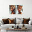 2 Piece Wrapped Canvas Wall Art