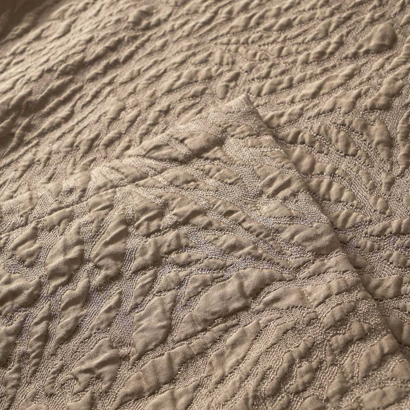 Souvenir Percale Coverlet, King Coverlet, White