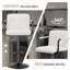 Swivel Adjustable Height Counter Stool with Metal Frame-1492683650