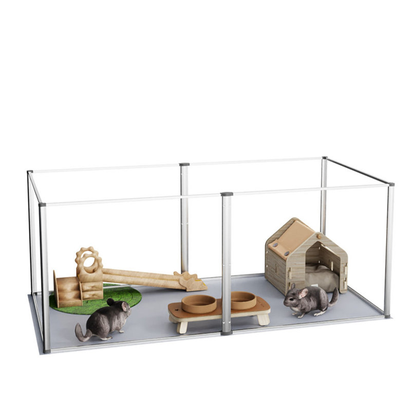 Playpen Pet Pen, 40 cm H x 124 cm W x 63 cm D
