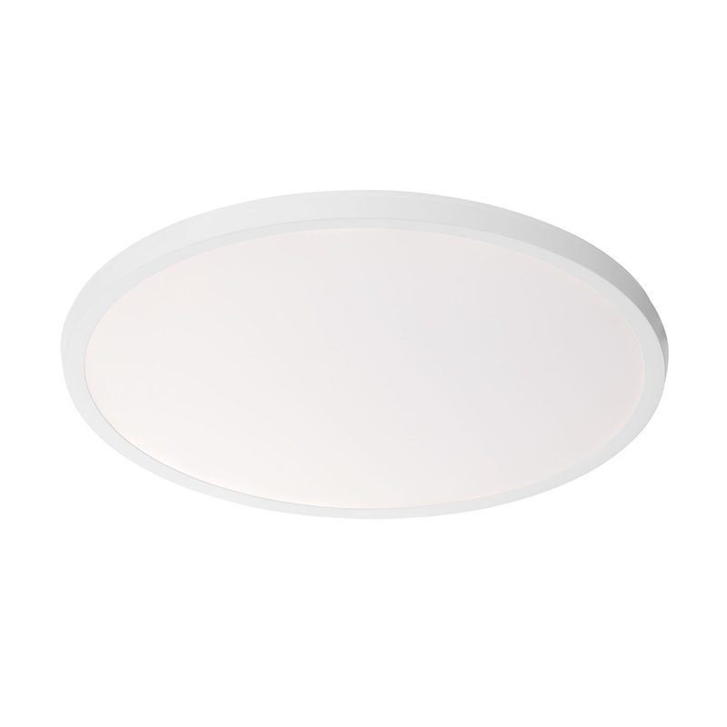 Argo 19'' White Aluminum LED Flush Mount Light