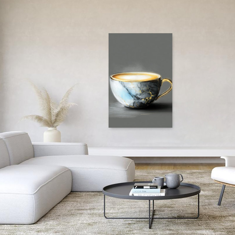 Art mural moderne et élégant Elegant Coffee, 60" H x 40" W