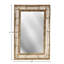 Beehive Flat Jute Beveled Wall Mirror