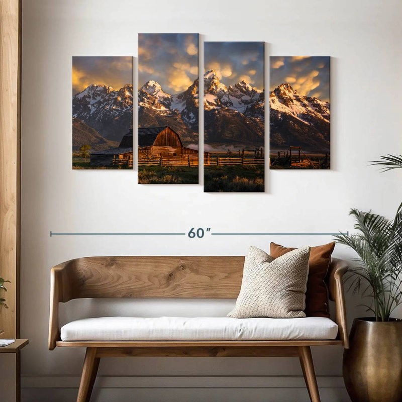 Mormon Row Barn, 32" H x 52" W