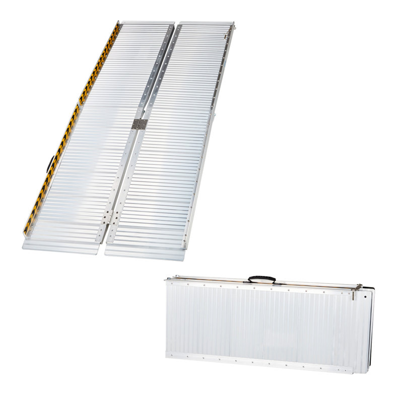 Winado Aluminum Foldable Portable Ramp, 1.96" H x 28" W x 72" L