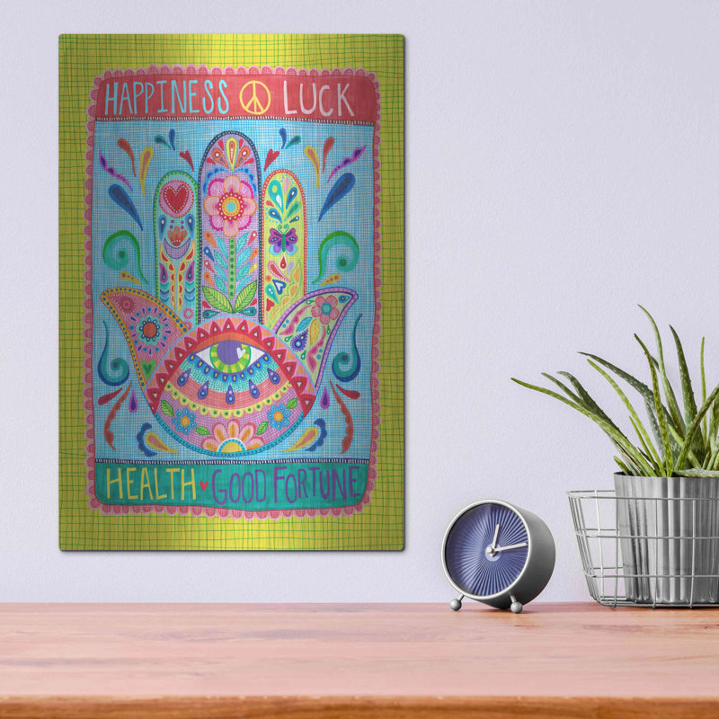 «Hamsa Of Happiness» par Hello Angel, H 16 po x l 12 po