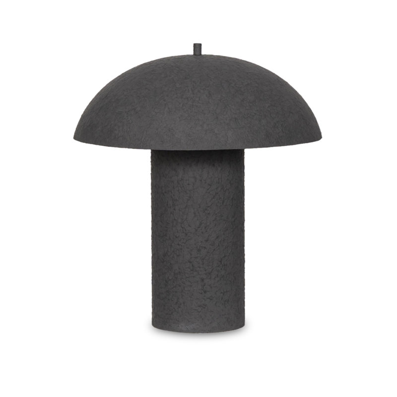 Lampe de table Edmundo, Plâtre noir mat