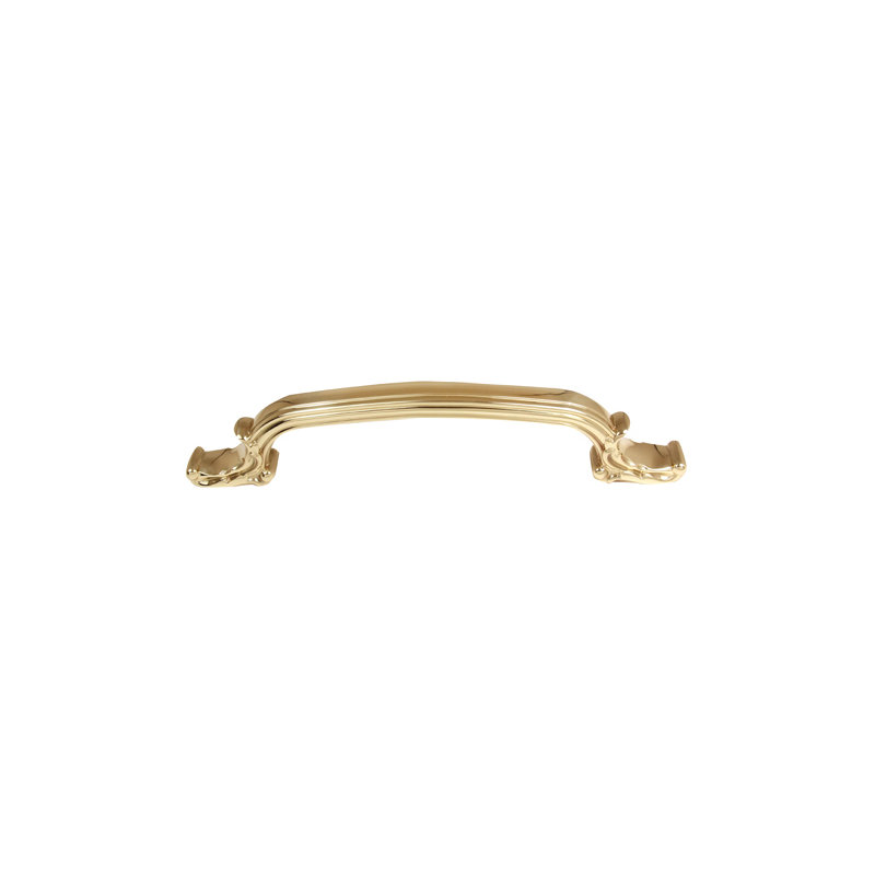 Ornate Arch Pull, Polished Brass