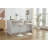 Hoskie Bar Stools Set Of 2 Modern Grey PU Counter Height Barstool, High Padded Swivel Adjustable Barstools With Back For Bar Counter And Kitchen Island-584577785-584577783