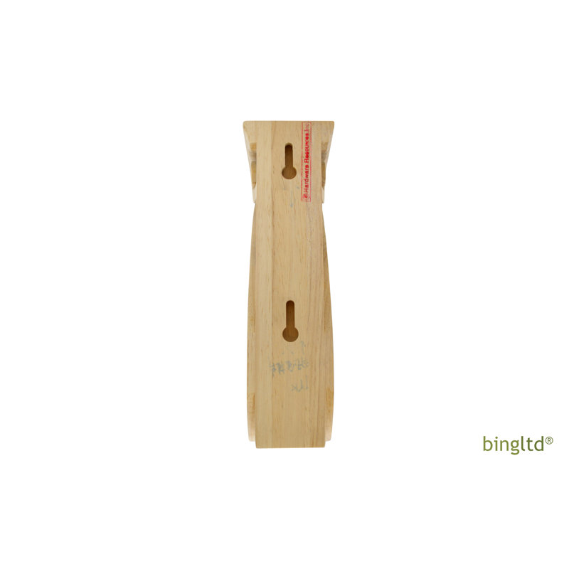 Bois d'hévéa H 10 po x l 3 po x P 6 1/2 po