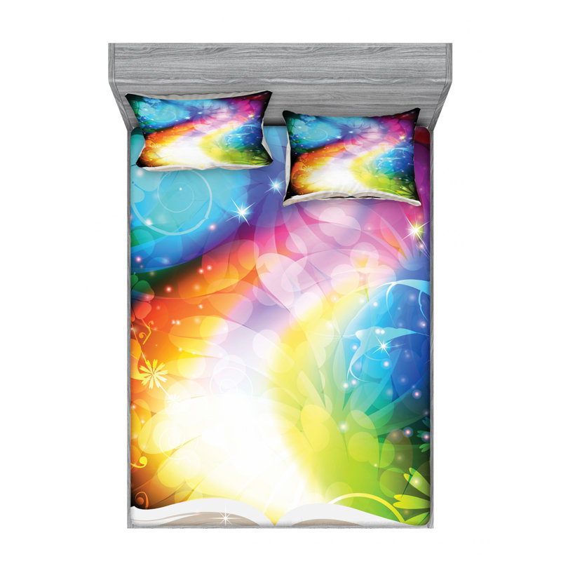 Microfiber Sheet Set, Queen Sheet Set with Fitted Sheet