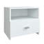 Plateforme Zen Omega - Lit avec tête de lit et tables de chevet (2) - Assemblage facile, aucun sommier requis-884170057-986970195