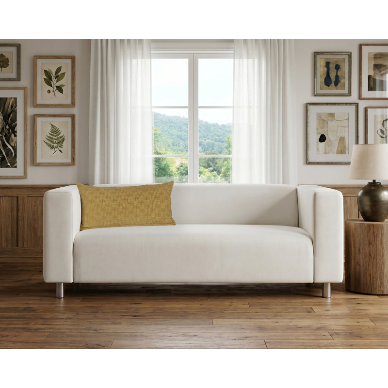 Coussin Odeon, 21" x 12", Feather, Seaweed