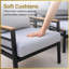 0cm Wide Straight Patio Sofa with Cushions