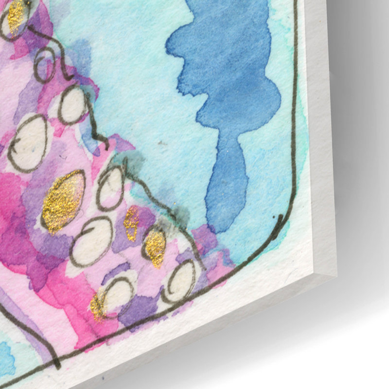 «Snow Day Octopus» par Anika Goodhue, art mural en verre acrylique, H 24 po x l 16 po x P 0,2 po