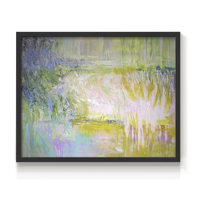 Étude - Reproduction encadrée - Restickable, H 11 po x l 14 po, Noir, noir, noir, noir