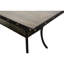 Table rectangulaire en bois naturel avec tablette de rangement et garniture cloutée Modern Modern-1568948608