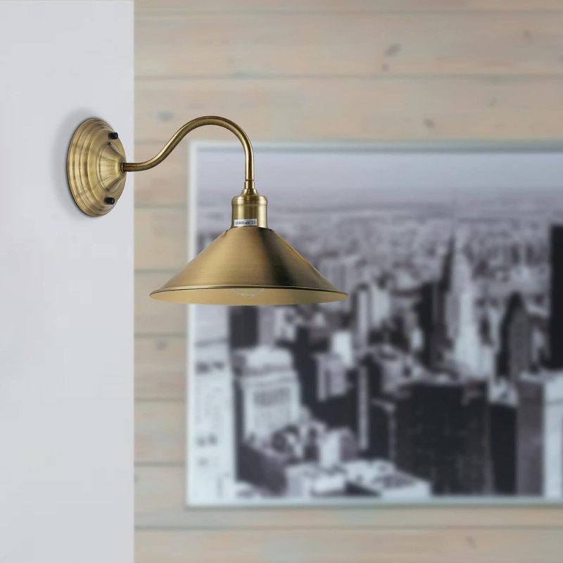 Clementina Armed Sconce, No, Yellow Brass