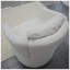 Fauteuil d'appoint moderne pivotant en tonneau pivotant à 360 degrés de l 54,33 po x P 37,79 po x H 33,07 po Modern