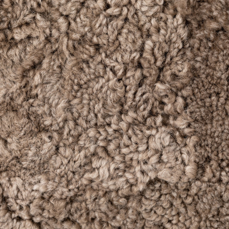 Demi Chaise, Taupe Shearling