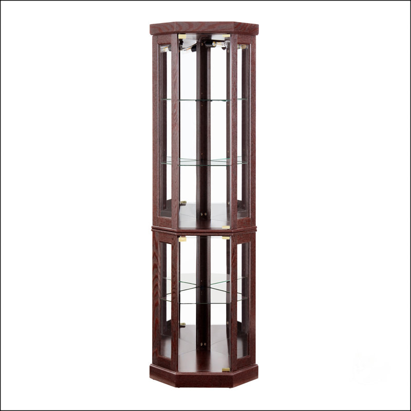 Lighted Corner Curio Cabinet
