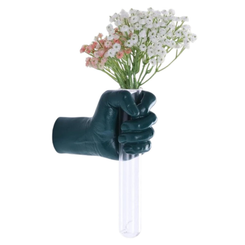 Sculptures murales modernes décoratives dans un vase vert