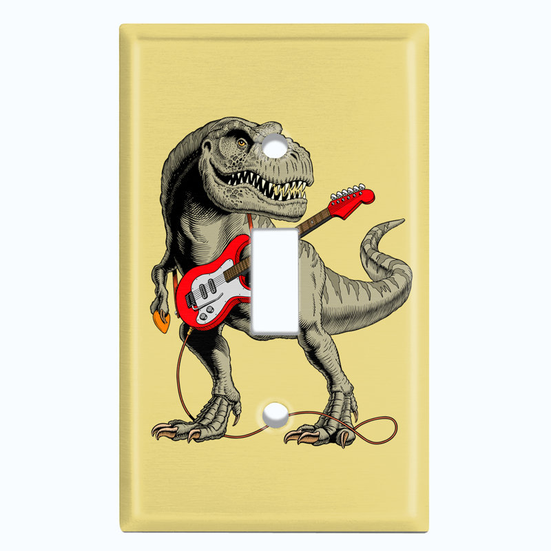 Plaque murale d'interrupteur à bascule Dinosaur T-Rex