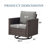 Naresa 9-Piece Wicker Outdoor Furniture Set  3-Seat Sofa & Swivel Gliders For Cozy Backyard Gatherings-1358565400