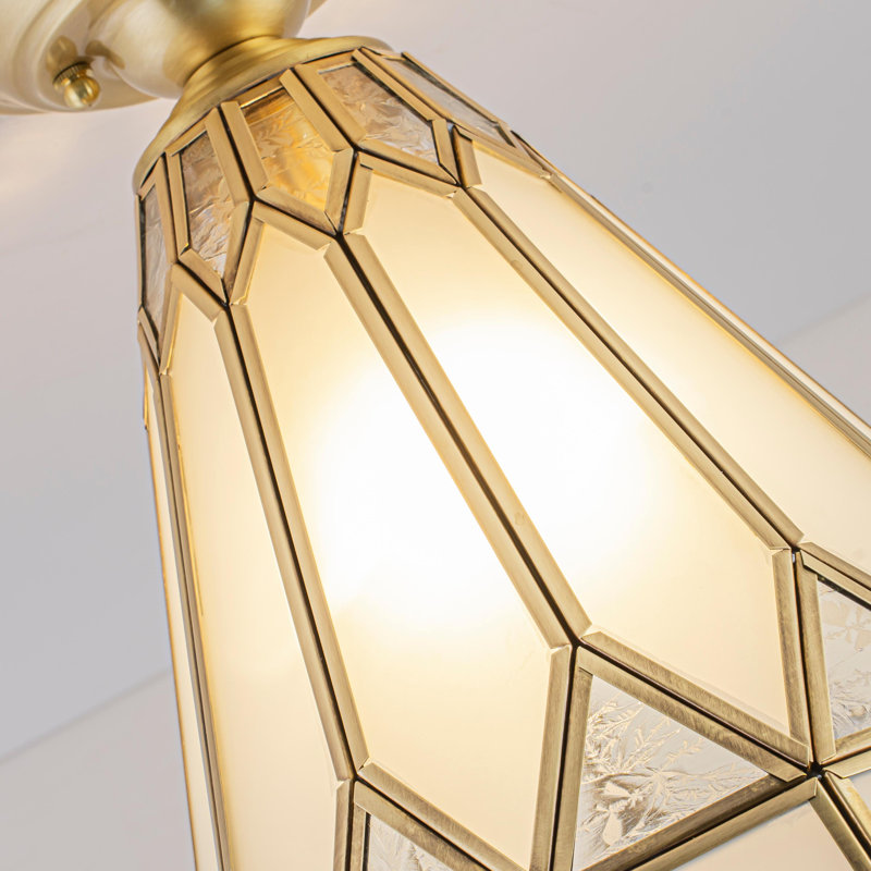 Plafonnier semi-encastré 1 lumière