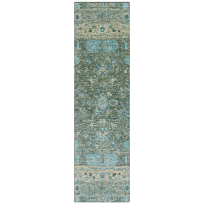 Machine Washable Indoor/Outdoor Chantille ACN2323 Global Rug