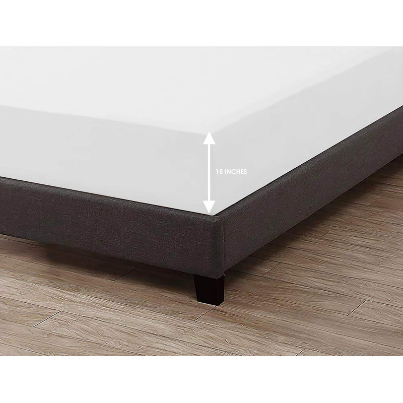 Egyptian Cotton Sateen Fitted Sheet, White, Standard
