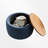 Mylo Upholstered Drum Coffee Table with Storage and Wood Top-1312959351-1213687865