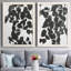 Silhouette de Pothos I - ensemble de 2 peintures sur toile encadrées-1899658892-1899658891