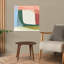 Vagues de rayures colorées II, art mural contemporain abstrait-1968873465