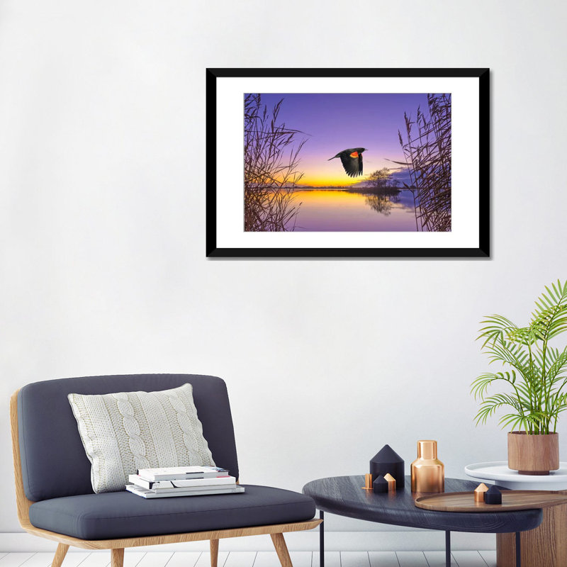 Beauté du parc, reproduction d'art sur toile tendue, H 18 po x l 26 po, Reproduction encadrée sans passe-partout, Doré