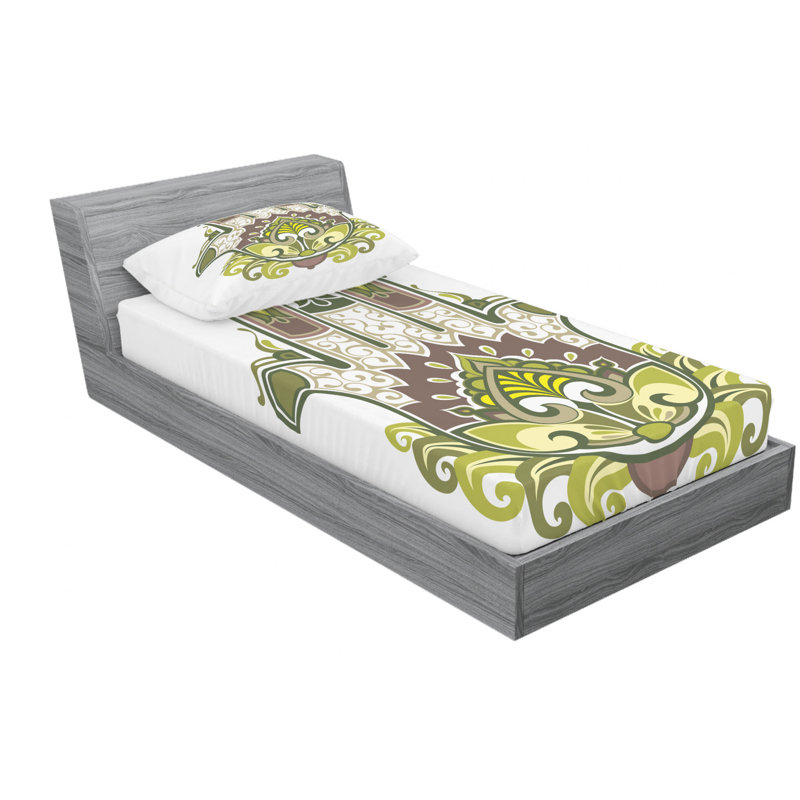 Microfiber Sheet Set, Twin Sheet Set with Fitted Sheet