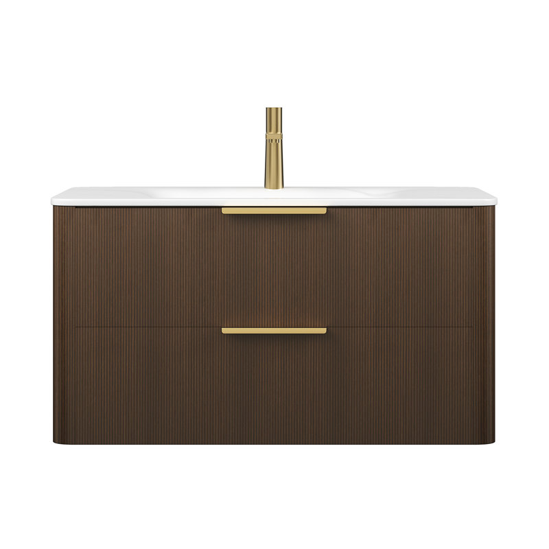 Meuble-lavabo 36 po avec lavabo Zane, Noyer, 36"