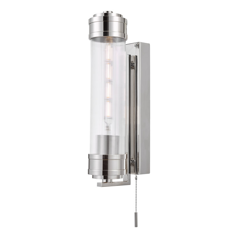 Bathroom Wall Light, Polished Nickel