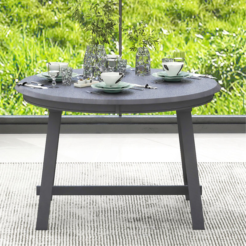 Table de salle à manger extensible Maire, Gris