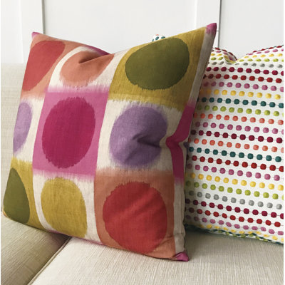 Cotton Throw Pillow Cover & Insert
