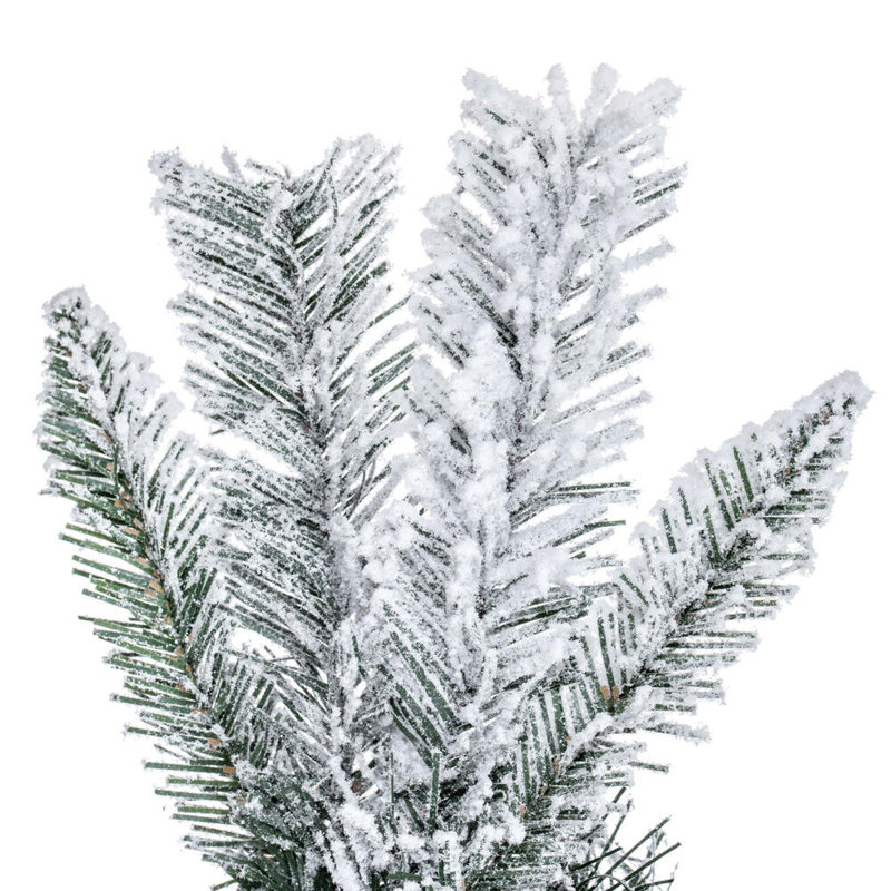 9' x 14" Flocked Utica Fir Artificial Unlit Garland with 230 Realistic Flocked PVC Tips