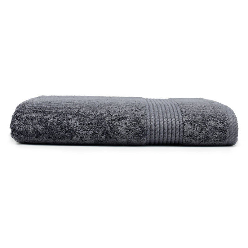Serviette de bain Adlena, Gris foncé