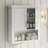 RiverRidge Somerset Two-Door Bathroom and Laundry Wall Mount Storage Medicine Cabinet with Open and Adjustable Shelf-69309845
