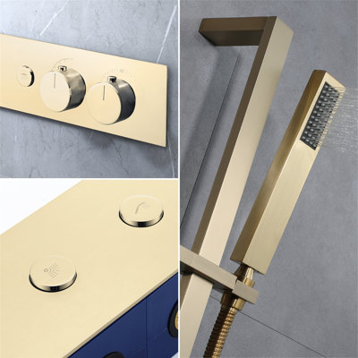 Robinet de douche thermostatique avec valve brute